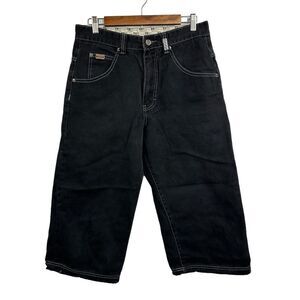 PACO JEANS Black Bermuda Denim Shorts Jorts Mens Vintage 90s Size 32‎